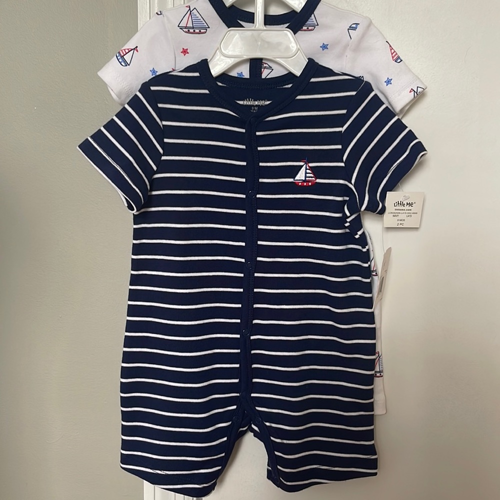 2 Pack Sailboat Rompers